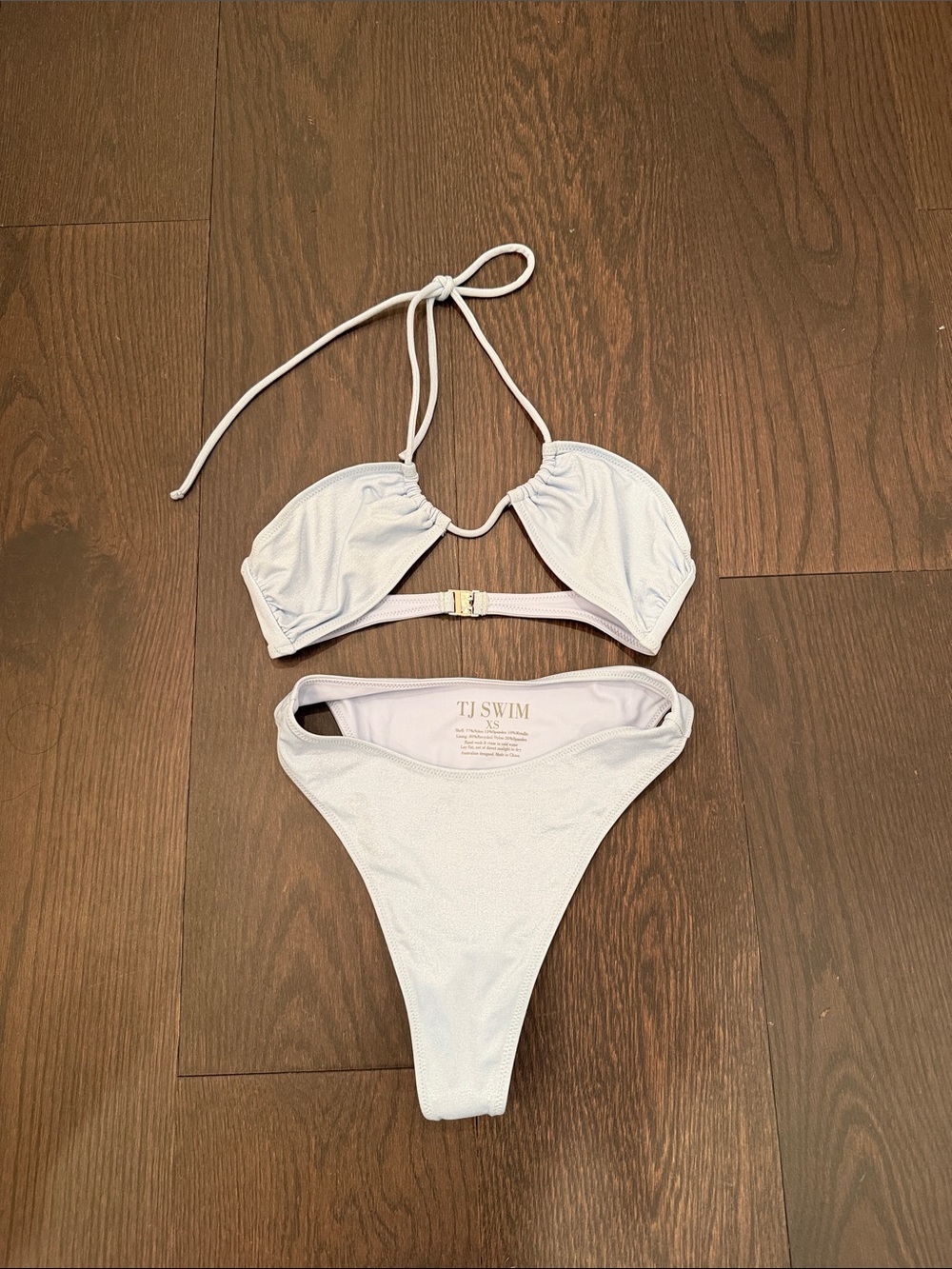 TJ SWIM blue sparkle bikini
